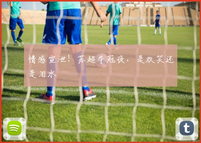 情感宣泄！苏超夺冠夜，是欢笑还是泪水